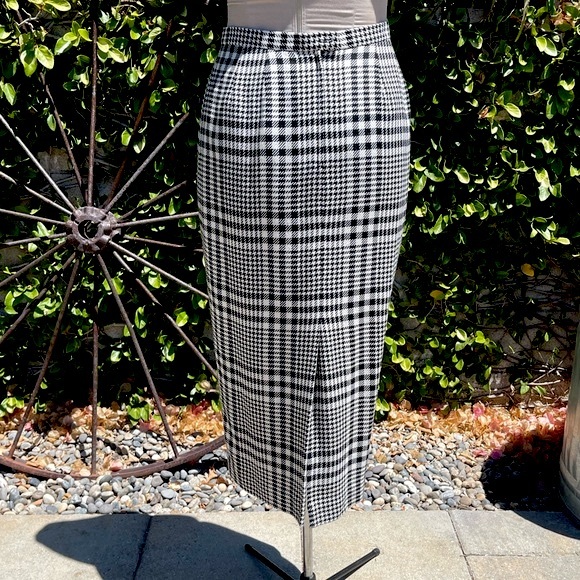 Christian Dior 1980s houndstooth print plaid skirt set - Picture 7 of 9